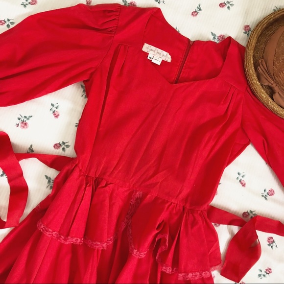 { S O L D } 💔 | red square dancing dress - Picture 5 of 8